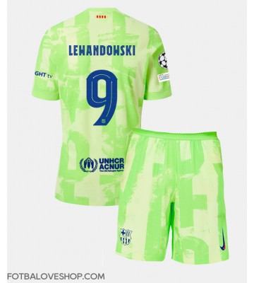 Barcelona Robert Lewandowski #9 Dětské Alternativní Dres 2024-25 Krátký Rukáv (+ trenýrky)